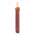 Primitive/Country Burgundy 7" Battery Operated Flameless Taper Candle W/ Timer - The Primitive Pineapple Collection