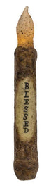 Primitive Country Burnt Mustard Blessed Timer Taper 6" timer - The Primitive Pineapple Collection