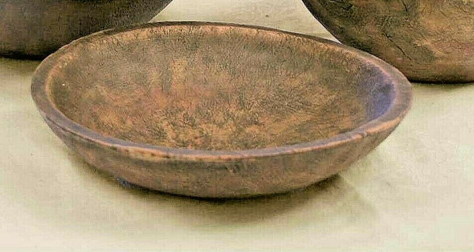 Primitive Farmhouse Reproduction 9&quot; Shallow Treenware Bowl - The Primitive Pineapple Collection