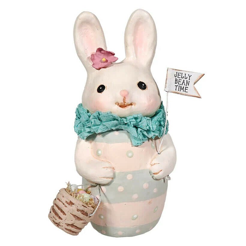 Bethany Lowe Easter Spring Michelle Allen Jelly Bean Time Bunny MA1063 Retired - The Primitive Pineapple Collection