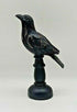 Primitive/Country Resin 9" Crow on pedestal Folk Art Shelf Sitter - The Primitive Pineapple Collection