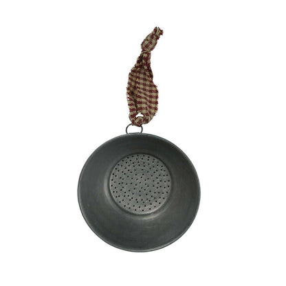 Primitive Vintage /Colonial Look Tin Hanging Mini Kitchen Strainer Ornie - The Primitive Pineapple Collection