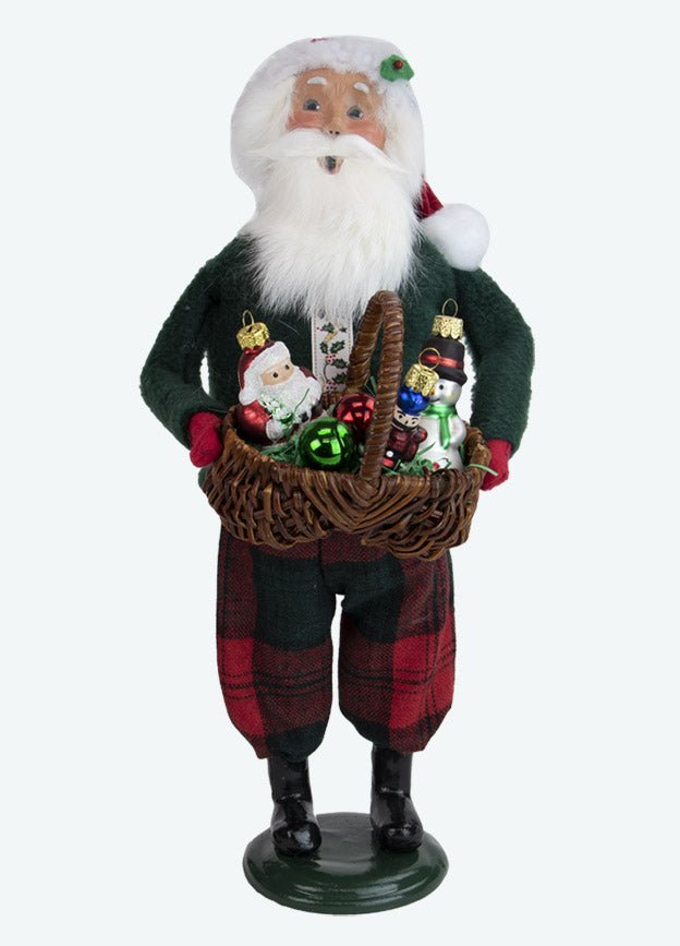 Primitive Colonial Byers Choice Christmas Santa Claus w/Ornaments 3231 - The Primitive Pineapple Collection