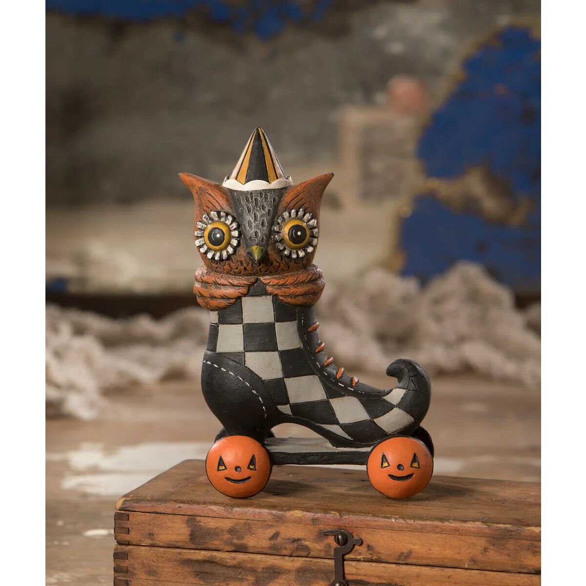 Bethany Lowe Halloween Roller Spook Hoot JP0387 Johanna Parker - The Primitive Pineapple Collection