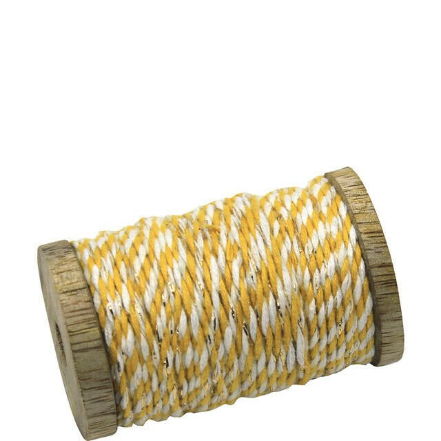 Farmhouse Country Craft Wood Spool w/ Bakers Twine Crafts Bowl Filler - The Primitive Pineapple Collection