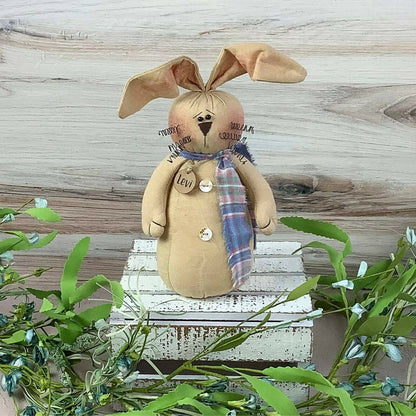 Primitive Easter Honey and Me Bunny Levi The Hare 8.5&quot; x 5&quot; - The Primitive Pineapple Collection