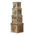 Bethany Lowe Christmas A Peaceful Christmas Nesting Boxes 4pc TP6194 - The Primitive Pineapple Collection