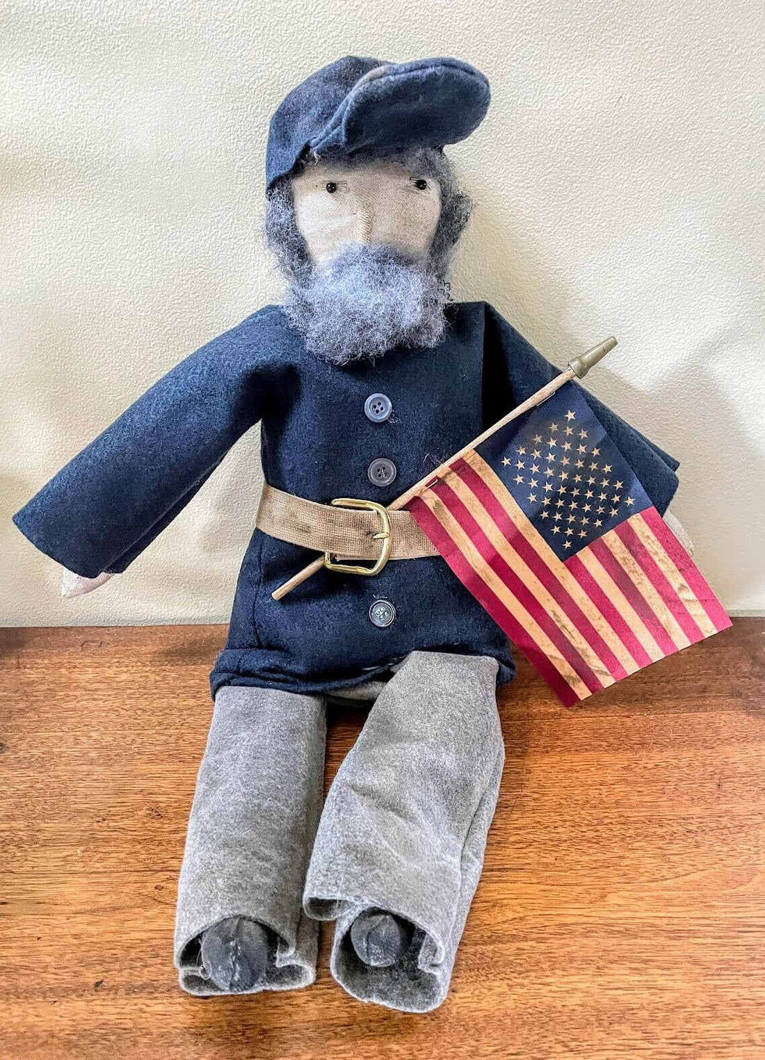 Primitive Americana Patriotic Americana Civil War Union Soldier Doll - The Primitive Pineapple Collection