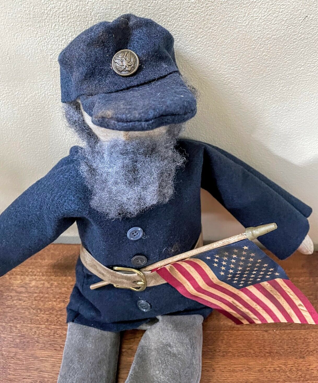 Primitive Americana Patriotic Americana Civil War Union Soldier Doll - The Primitive Pineapple Collection