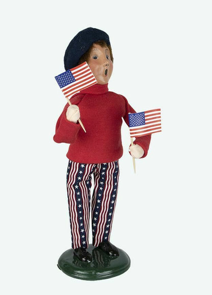 Colonial Byers Choice Patriotic Boy 5146 Authorized Dealer - The Primitive Pineapple Collection