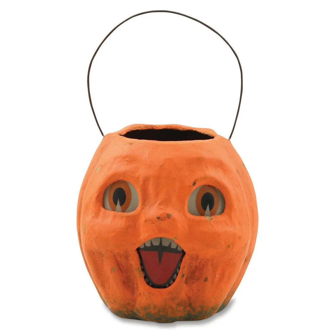 Bethany Lowe Halloween Vintage Style Small Pumpkin Bucket TJ2413 - The Primitive Pineapple Collection