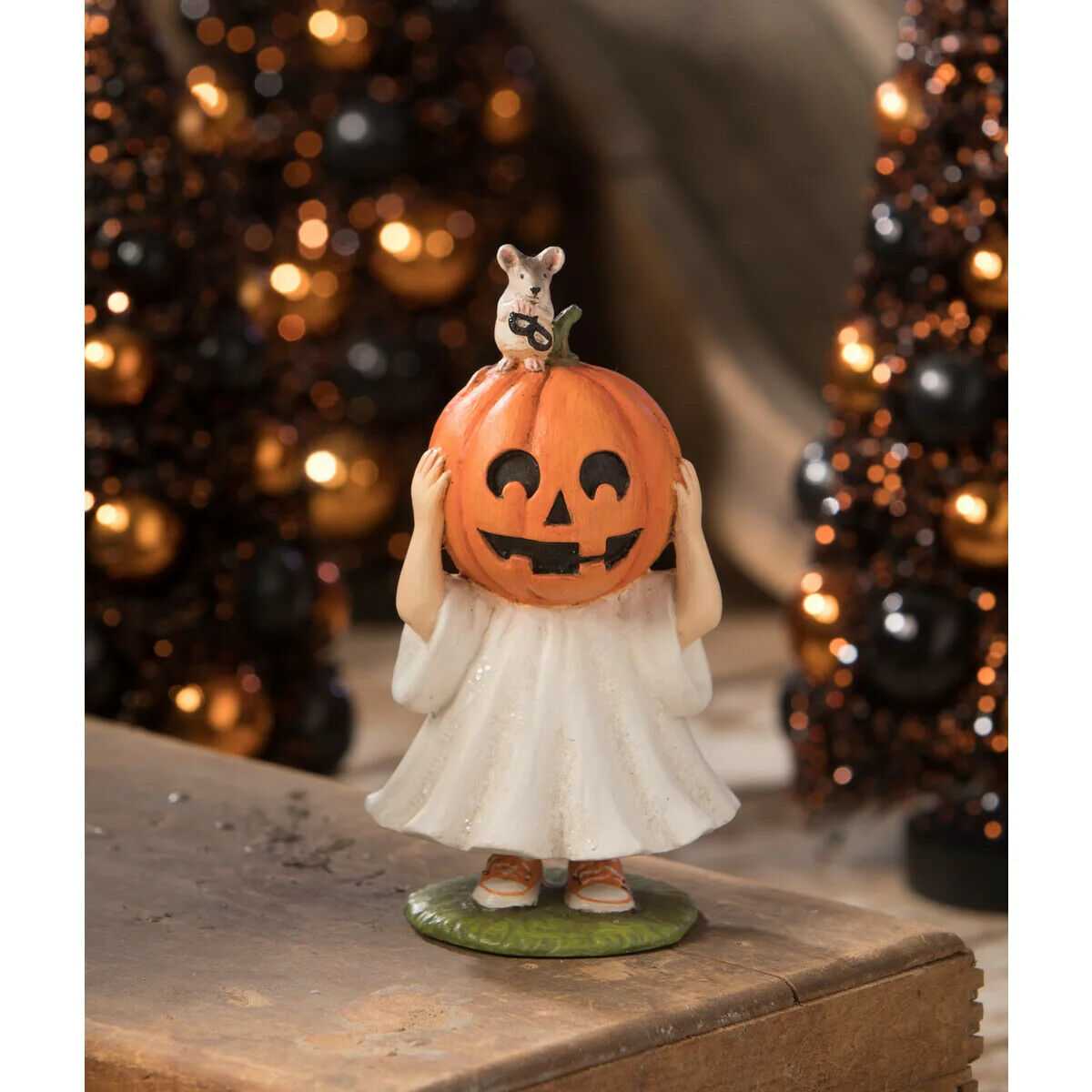 Bethany Lowe Child Patrick Pumpkin Head Mouse Halloween Figure TD8578 - The Primitive Pineapple Collection