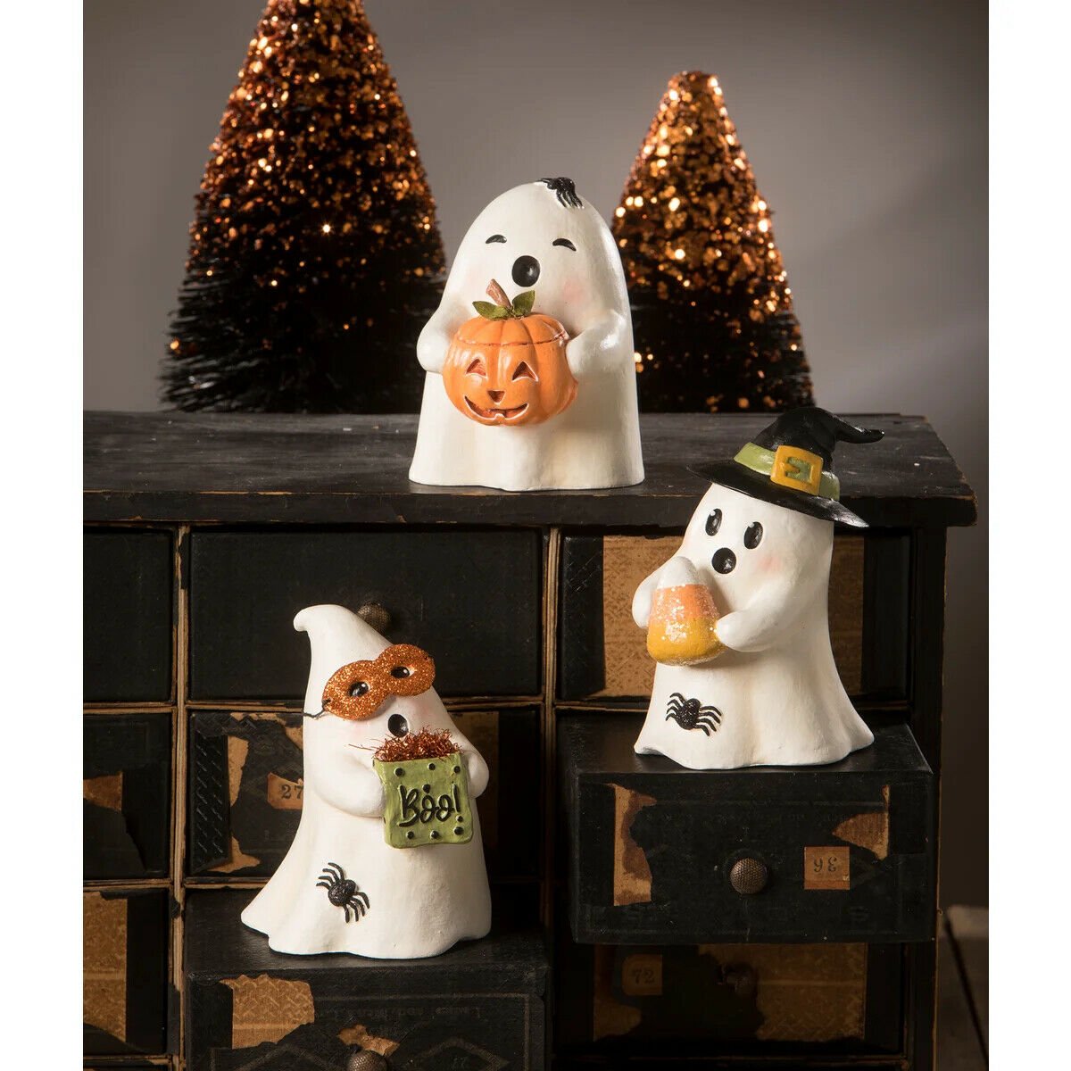 Bethany Lowe Halloween Trick or Treat Ghost Graysen TL0246 - The Primitive Pineapple Collection