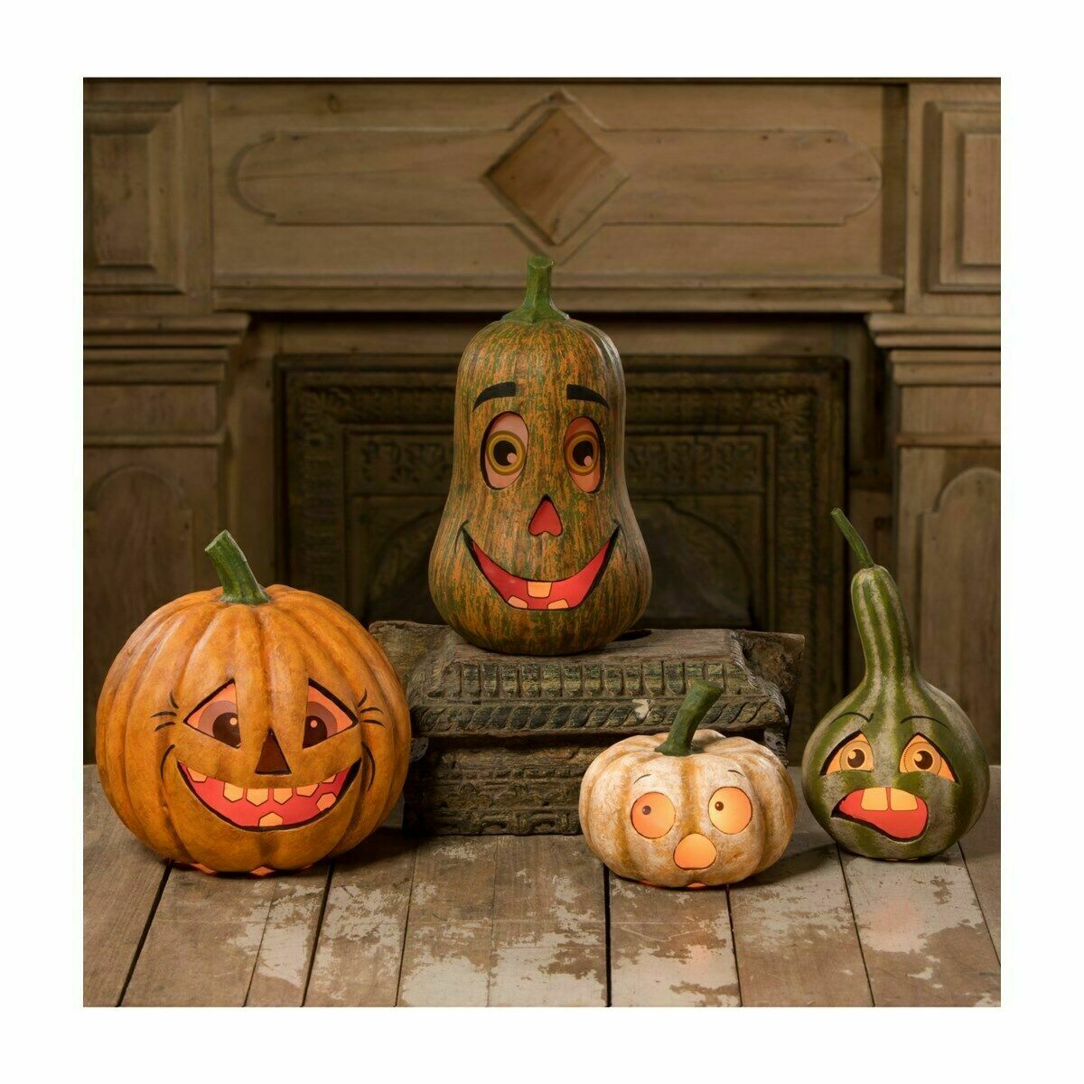 Bethany Lowe Halloween/Fall Grouchy Gourd TJ0197 - The Primitive Pineapple Collection