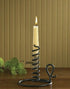 Primitive Country Black Courting Candle Stand for Taper Candle 6.5" - The Primitive Pineapple Collection