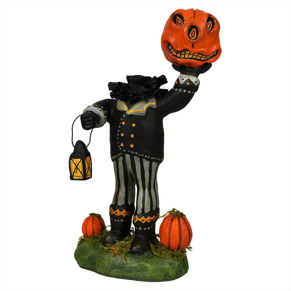 ESC Headless Horseman 24141 Chuck McClenning Pumpkin Halloween Folk Art - The Primitive Pineapple Collection