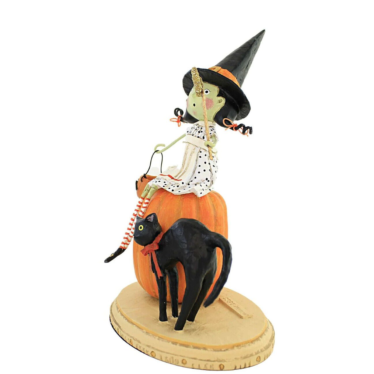 ESC Halloween Bewitched Black Cat and Witch Lori Mitchell 14474 - The Primitive Pineapple Collection