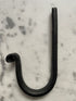 Primitive Colonial Wrought Iron 5.25" Railroad Style Black Hook - The Primitive Pineapple Collection