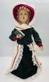 Christmas Holiday Men Woman Children Carolers Vintage 1990"s on Wood Base - The Primitive Pineapple Collection