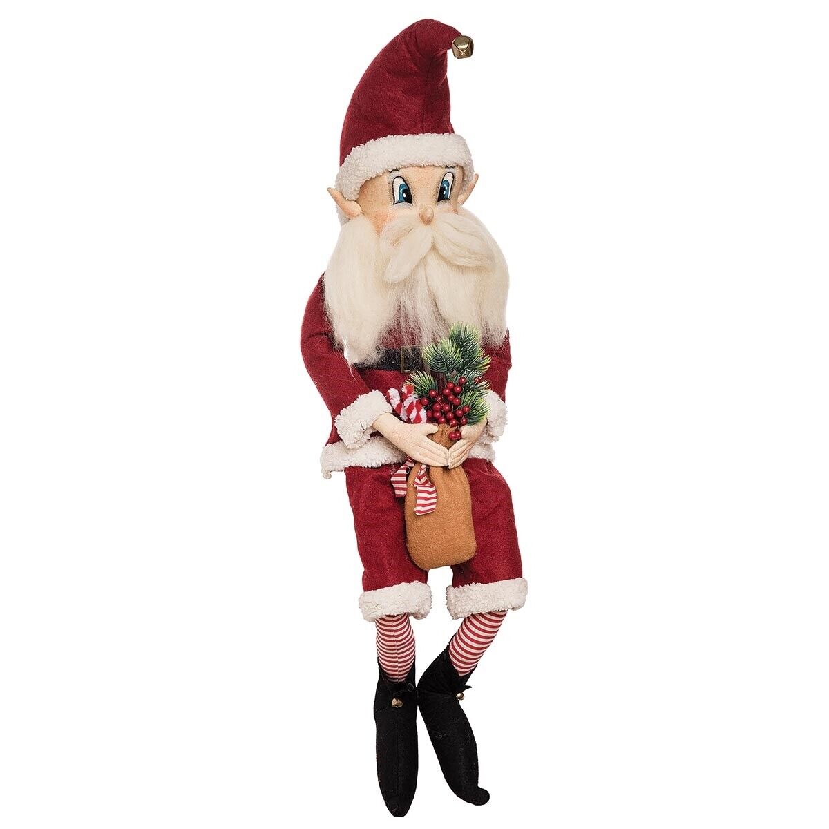 Christmas Collectable Gathered Traditions Howie Santa 28&quot; Joe Spencer - The Primitive Pineapple Collection