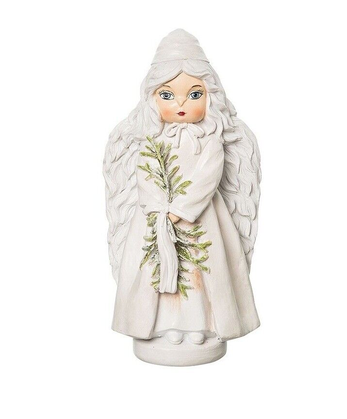 Christmas Folk art Helena Snow Angel Figurine Joe Spencer 9&quot; - The Primitive Pineapple Collection