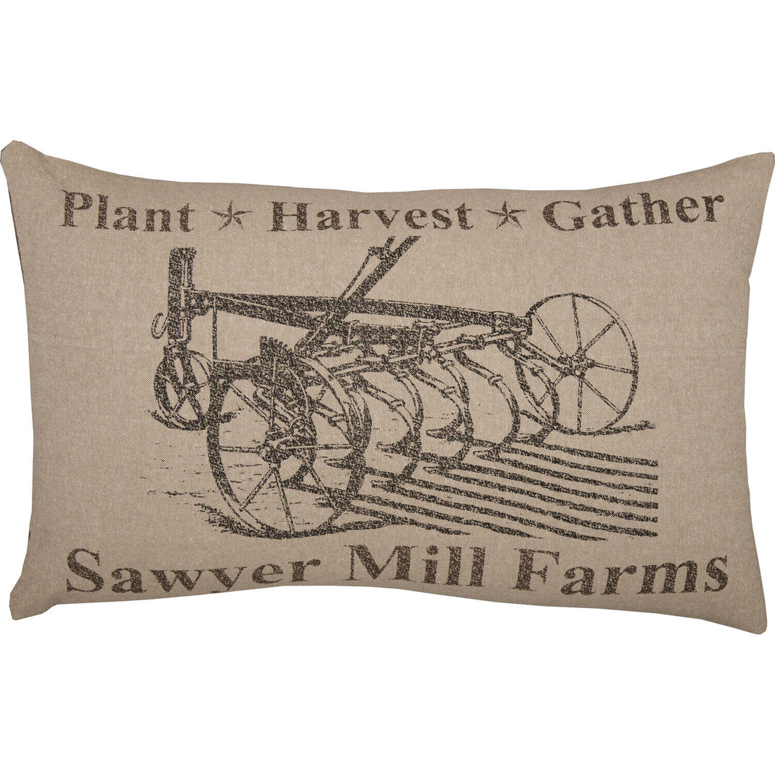 Primitive Farmhouse 14"x22" Plow Pillow Tan Fall Autumn Sawyer Mill - The Primitive Pineapple Collection