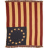 Primitive Farmhouse Patriotic Old Glory Flag Woven Throw 50" x 60" - The Primitive Pineapple Collection