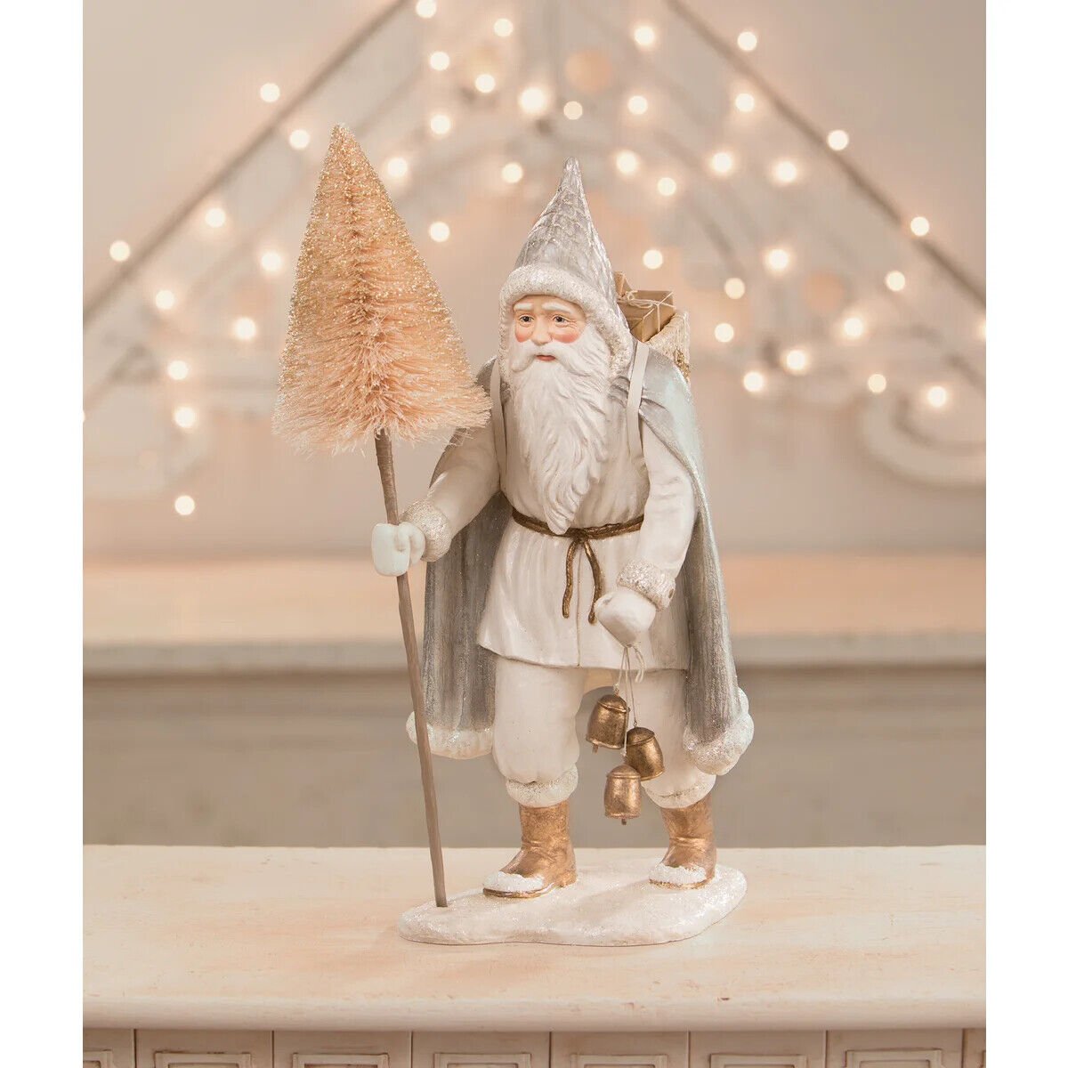 Bethany Lowe Christmas Frosted Metallics Santa TD1169 - The Primitive Pineapple Collection