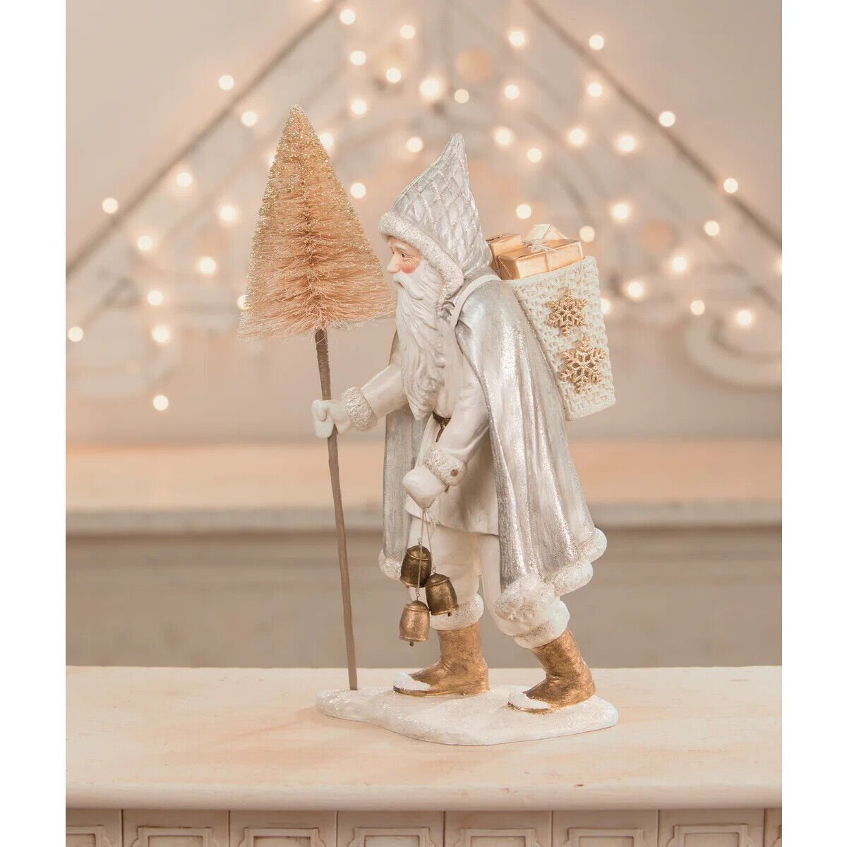 Bethany Lowe Christmas Frosted Metallics Santa TD1169 - The Primitive Pineapple Collection