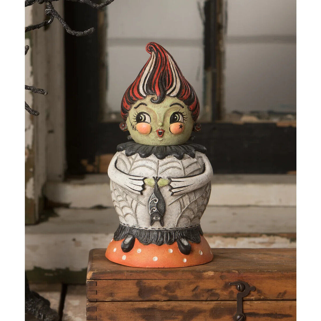 Bethany Lowe Halloween Bride Batty Spooks Jar JP1052