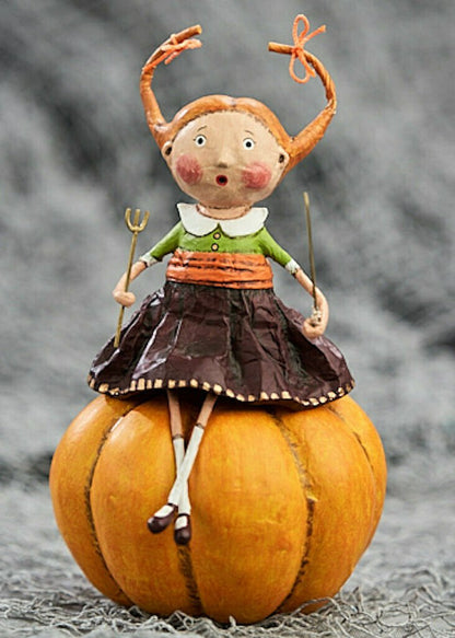 Esc and Company Lori Mitchell Thanksgiving Prissy Pumpkin Eater 11166 - The Primitive Pineapple Collection