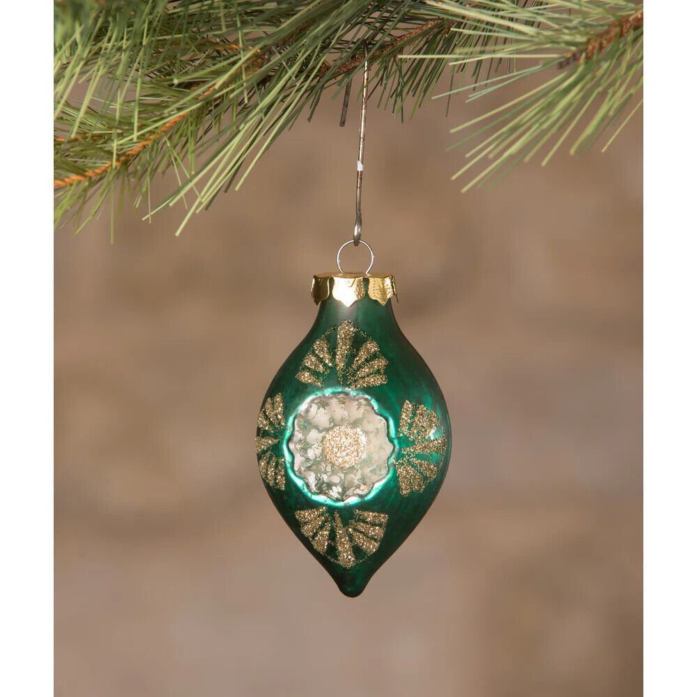 Bethany Lowe Christmas Jewel-Tide Onion Indent Ornament 8 pc LC0665 - The Primitive Pineapple Collection