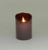 3"x 4" Flickering Flameless LED Candle Light w Timer Burgundy Christmas/Holiday - The Primitive Pineapple Collection