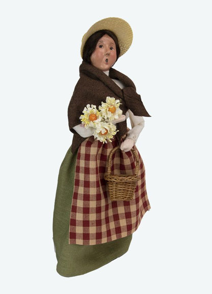 Byers Choice Carolers New 2022 Harvest Woman w/ Basket 4868W Authorized Dealer - The Primitive Pineapple Collection