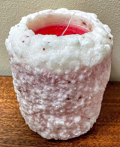 Primitive/Country Handcrafted Electric Hearth Candle Cranberry Chutney 5&quot; x 4&