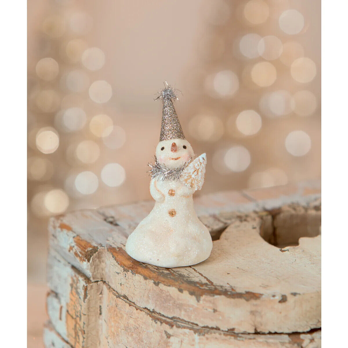 Bethany Lowe Christmas Michelle Allen  Glimmer Mini Snowman MA1075