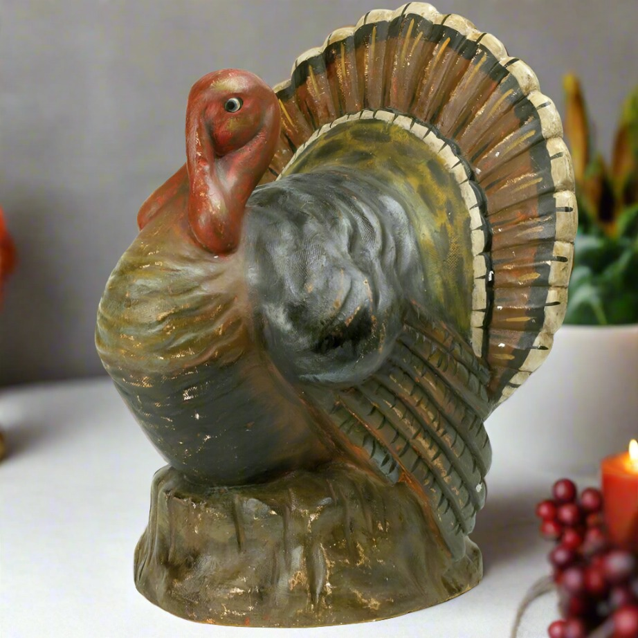 Halloween Fall Ragon House Collectable 12” Turkey Centerpiece Figurine - The Primitive Pineapple Collection