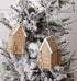 Primitive Christmas 2pc Gingerbread House Ornaments - The Primitive Pineapple Collection
