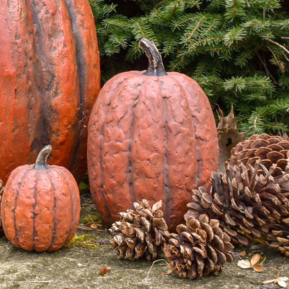 Primitive Country Ragon Fall 7.5” Orange Tall Pumpkin Autumn Halloween - The Primitive Pineapple Collection