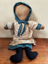 Primitive Handcrafted Folk Art 10" Amish Doll - The Primitive Pineapple Collection