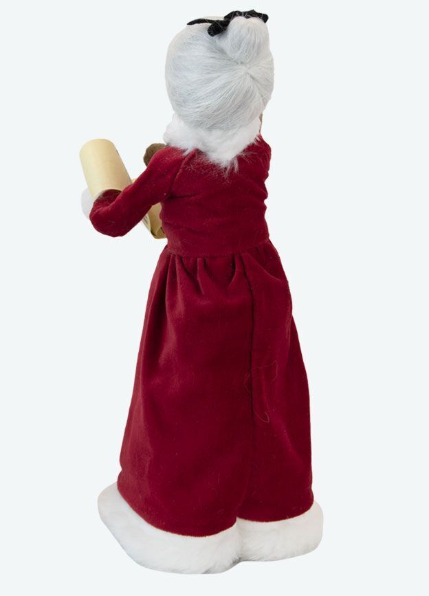 Primitive Colonial Byers Choice Christmas Red Velvet Mrs Claus 3121G - The Primitive Pineapple Collection