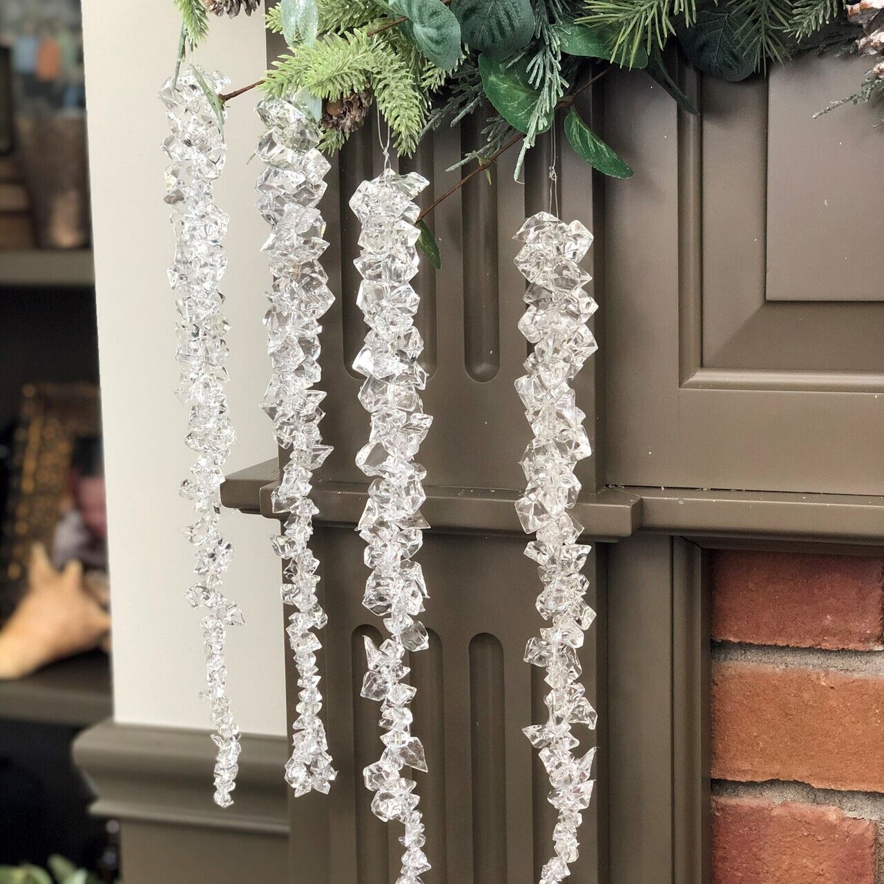 Primitive Ragon House Christmas 15&quot; Icicle Hanging Ornament - The Primitive Pineapple Collection