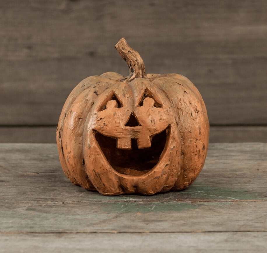 Ragon House Halloween Fall 7&quot; Large Mouth Jack O Lantern Pumpkin - The Primitive Pineapple Collection