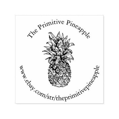 Primitive Folk Art Halloween 18&quot; Black Pumpkin Man on stand Jack O lantern - The Primitive Pineapple Collection