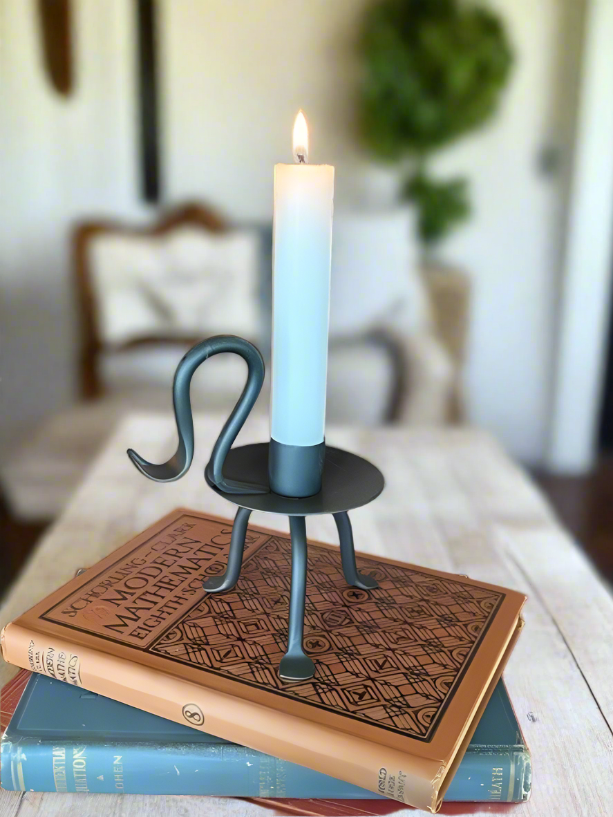 Primitive Colonial Ross Taper Candle Holder 5" - The Primitive Pineapple Collection