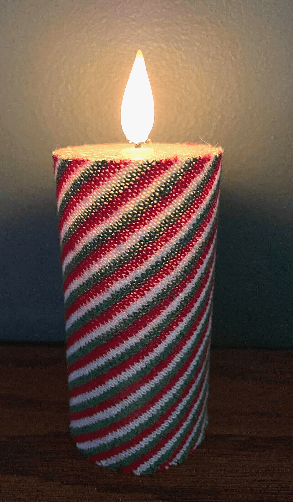 Christmas Battery Timer Holiday Red Green White 2 x 4 Candle - The Primitive Pineapple Collection