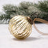 Christmas Handmade 2" Medium Ribbed Glass Christmas Ball Ornaments - The Primitive Pineapple Collection