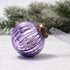 Christmas Handmade 2" Medium Ribbed Glass Christmas Ball Ornaments - The Primitive Pineapple Collection