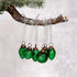 Handcrafted Christmas Handcrafted 1" Mixed Design Glass Ornaments 6 pc Retro - The Primitive Pineapple Collection