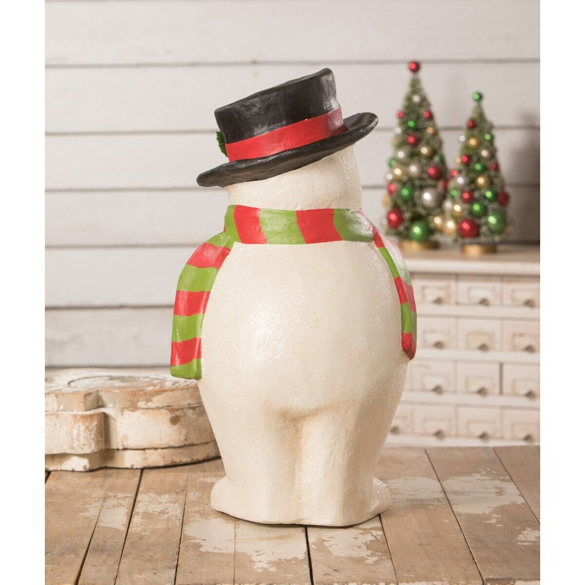 Bethany Lowe Christmas Deck the Halls Snowman Large - The Primitive Pineapple Collection